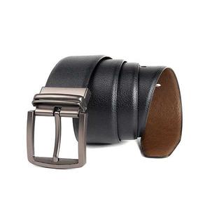 Comfort Fit Men's Leather <b>Belt</b> with Classic Alloy Pin Buckle Strong Adjustable Waistband for Jeans <b>Trousers</b> Business Wear - Product Image 2