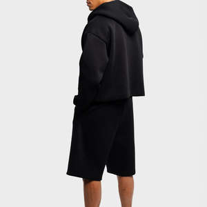 Custom Drawstring Wholesale French Terry Heavy <b>Mens</b> Unisex Cotton <b>Fleece</b> <b>Shorts</b> Blank Sweat Gym <b>Shorts</b> for <b>Men</b> - Product Image 2