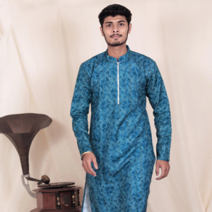 Bleu Full Sleeve Homme Kurta - Product Image 1