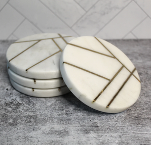 Posavasos de mármol blanco antiguo de proveedor al por mayor, posavasos ecológico personalizado de fábrica, venta más vendida - Product Image 5