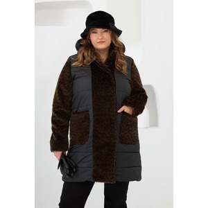 Abrigo Acolchado Leopar Garnili Talla Grande Negro - Product Image 1