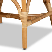 Chaise de salle à manger contemporaine élégante en rotin naturel écologique, tressée à la main, personnalisable, pour la maison, le bureau, l'hôtel, vente en gros