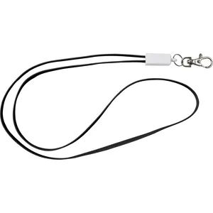 Lanyard Promozionale Personalizzato con Ricarica USB e Design Margherita - Product Image 3