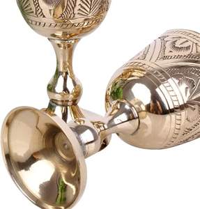 Le verre à vin en laiton de haute qualité comprend des termes de conception de fête d'église pour améliorer les acheteurs au prix de gros bon marché - Product Image 2