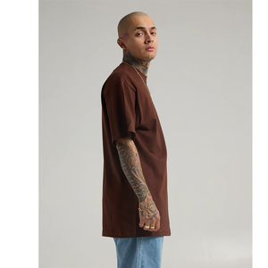 T-shirts à manches courtes en coton doux pour hommes Tissu tricoté respirant avec étiquette personnalisée et logo sérigraphié - Product Image 4