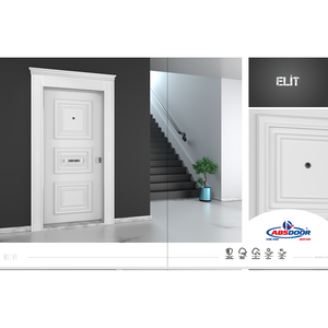 Puerta de Acero ABSDOOR, Directo de Fábrica, Puerta de Partición Interior de Acero DKP Duradera, Apertura Manual, Aislamiento Acústico, Entrada para Apartamento - Product Image 2