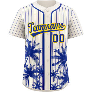 Maillot de baseball boutonné uniforme de softball personnalisé broderie sublimée matériel sergé lettres nom numéro équipe USA mode - Product Image 3