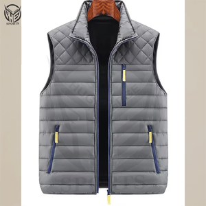 Chaleco Acolchado de Invierno para Hombre, con Cierre, 100% Poliéster, Ecológico, Cortavientos, de Secado Rápido - Product Image 1