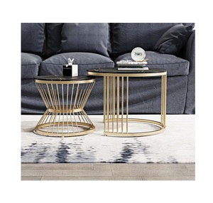 Mesa de centro de diseño único hecha a mano de primera calidad, mesa de metal dorado de una sola pieza al mejor precio - Product Image 6