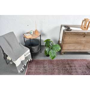 Tapis turc vintage marron moderne 3.3X6,3 pieds Grande surface Rectangle classique Patchwork Design Laine Latex pour couloir Tapis de chambre - Product Image 3