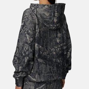 เสื้อฮู้ดลำลองลายพรางสีเทาสำหรับผู้หญิง รุ่นใหม่ล่าสุด พร้อมโลโก้สั่งทำพิเศษ สไตล์วินเทจ ดีไซน์เนอร์ เสื้อคลุมมีเชือกผูก แนวสตรีทแวร์ คอฮู้ด สำหรับฤดูหนาว - Product Image 2