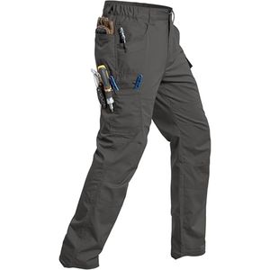 Pantalon de jogging cargo droit pour homme de qualité supérieure, personnalisé, élastique, mi-léger, respirant, avec cordon de serrage et plis sur le devant - Product Image 1