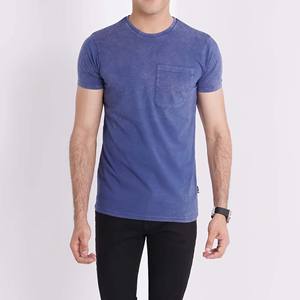 Venta al por mayor personalizado 280 gramos pesado Jersey ácido lavado desgastado Camiseta de manga larga de gran tamaño para hombres 100% tela tejida de algodón - Product Image 4