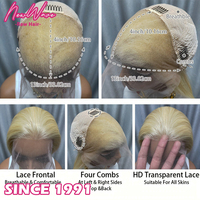 Perruque Lace Front 13X4 13X6 Cheveux Humains Longs Bouclés Naturels Ash Honey Blonde 613 Sans Colle 360 Full HD Pas Cher Nouvelle Vague