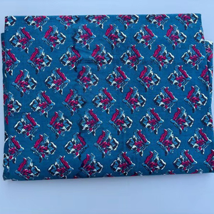 ชุดเดรสผ้าสวิงพิมพ์ลายดอกไม้สำหรับผู้หญิงผ้าห่มทำมือสำหรับเด็กงานหัตถกรรมผ้าฝ้ายพิมพ์ลายหน้าจอหลวม - Product Image 1