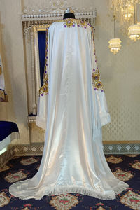 Caftán israelí único blanco y dorado - Product Image 5