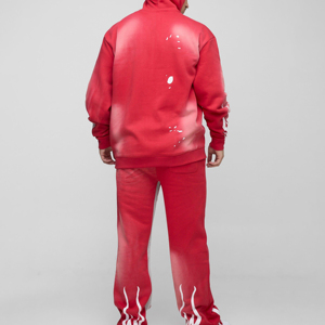 Ensemble de survêtement d'hiver pour hommes Sweat-shirt à capuche et pantalon Sports New Arrival Flare Tracksuit - Product Image 2