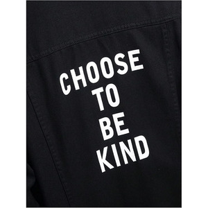 Veste en jean unie à capuche pour homme avec cordon de serrage, coupe ample - Product Image 6