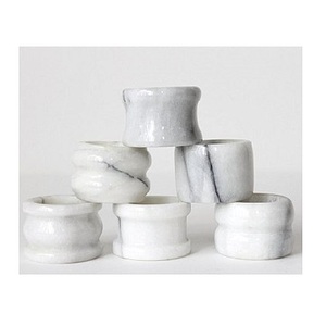 Marché tendance porte-rond de serviette en marbre dîner table pour les fêtes porte-anneau de serviette de mariage utiliser porte-rond de serviette en marbre - Product Image 5