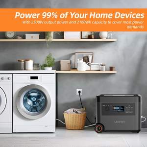 สถานีไฟฟ้า 2500W LifePo4 เครื่องกำเนิดพลังงานแสงอาทิตย์ 2160Wh ชาร์จไร้สาย 15W 14 ช่องเสียบ AC ชาร์จเร็ว 65 นาที 240V สำหรับใช้งานในอุตสาหกรรม - Product Image 2