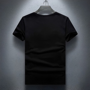Camiseta Negra con Flecos de Borlas para Mujer, Camiseta de Manga Corta con Flecos de Borlas de Cristal, Ropa de Moda para Fiesta y Calle, Fabricante OEM Personalizado al por Mayor - Product Image 3