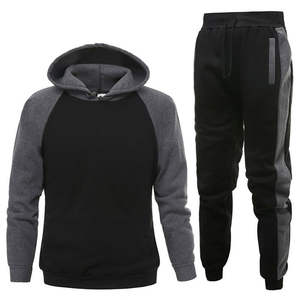 Logo personnalisé Ensemble de jogging à capuche évasée en coton nouveau style pour hommes Streetwear Sweatsuits avec design 2 en 1 - Product Image 2