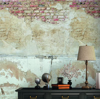 Papier peint mural moderne fabriqué en Allemagne, effet pierre beige gris, vinyle non tissé, aspect béton, pour chambre, salle de sport, salle à manger