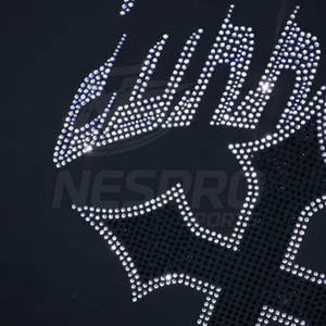 Haute qualité 100% coton polaire fermeture éclair strass sweats à capuche avec poche couleurs personnalisées et Logo pour hommes hiver - Product Image 2