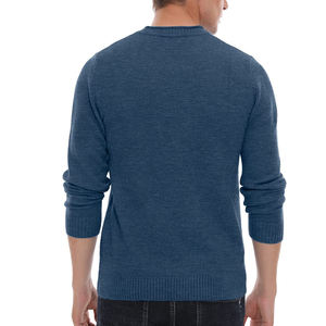 Pull en tricot avec logo personnalisé pour hommes Vente directe en usine à prix raisonnable Chandails en tricot confortable pour hommes - Product Image 2