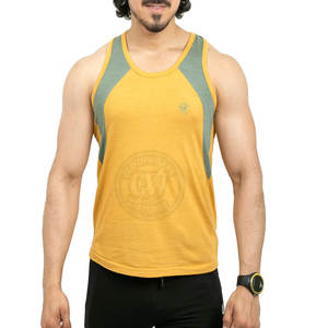Vente en Gros Couleur Unie Hommes Débardeur Vêtements de Sport Personnalisé Hommes Débardeur Fitness Hommes Débardeur - Product Image 1
