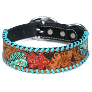 Elegante Collar de Cuero Premium para Perro con Acabado de Tachuelas, Diseño Simple y Lujoso, para Perros Pequeños y Grandes, Duradero, Transpirable y Ecológico - Product Image 1