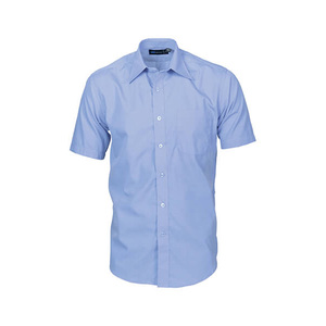 Men's <b>Premier</b> Business Fit Cotton Collar Button OEM Custom Logo Short Sleeve Shirts for Men - Product Image 1