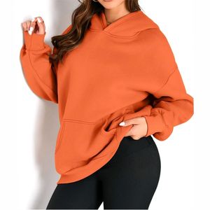 Sudaderas con Hombros Caídos para Mujer, Sudaderas Modernas para Mujer, Nuevo Estilo, Algodón, Ropa de Invierno, Sudaderas Casuales Lisas para Mujer - Product Image 6