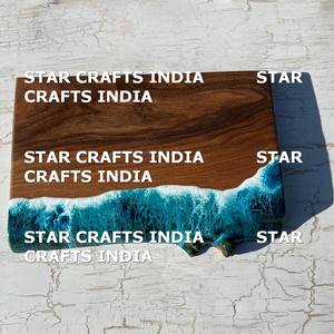 Plateau de service et planche à découper en résine et bois d'acacia planche à découper moderne au meilleur design - Product Image 4