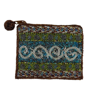 Bolsa de Cremallera Mini con Cuentas de Semillas de Alta Calidad, Bordado de Libélula con Cuentas Azules y Doradas, con un Toque de Estilo Premium de MD HANDICRAFTS - Product Image 4