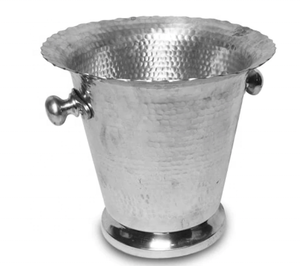 Refroidisseur de champagne en aluminium vintage personnalisable ou seau à bière pour les fêtes intérieures et extérieures ustensiles de bar - Product Image 1