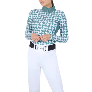 2024 New Design Women Sports Body Suit Wholesale Women Rider Show Shirts Horse Riding <b>Base</b> <b>Layer</b> <b>Long</b> <b>Sleeve</b> Outdoor - Product Image 5