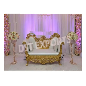 โซฟาคู่สำหรับคู่เวทีหมั้นดีไซน์ใหม่ล่าสุดสุดหรูสำหรับเจ้าสาวเจ้าบ่าวเจ้าสาวเจ้าสาวเจ้าสาว - Product Image 1