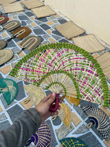 พัดมือทำจากหญ้าทะเลธรรมชาติ สำหรับงานฝีมือและตลาดต่างประเทศ - Product Image 4