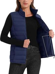 Venta Directa de Fábrica, Chaleco Acolchado con Cierre y Cuello en V, Personalizable, Transpirable, de Alta Calidad, para Hombre, Invierno, Casual - Product Image 3