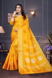 Blusa de moda india Georgette tela Sari diseñador étnico Digital impreso nupcial Sari para adultos última fiesta desgaste Boutique - Product Image 5