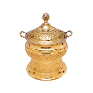 Top Quality <b>Hot</b> <b>Food</b> Server Chafing Dish Embossed Design Dishes Used In Hotels Restaurant Birthday And Marriage - Product Image 1