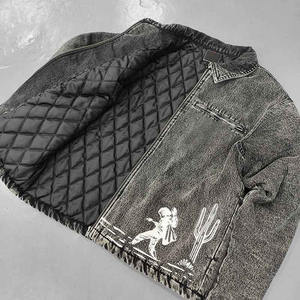 Chaquetas de Mezclilla para Hombre al por Mayor, Nuevas, a la Moda, Multicolores, con Botones, Tallas Grandes, Chaquetas de Mezclilla Personalizadas para Hombre, Invierno 2024 - Product Image 3