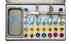 Kit d'implants dentaires manuels réutilisables Dogmatic International, 25 pièces, certifié CE Classe I, en acier inoxydable, pour insertion et extraction - Product Image 6