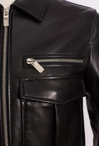 OEM ODM señoras chaqueta de cuero real clásico Slim Fit motocicleta abrigo personalizado cremallera motorista estilo piel de oveja prendas de vestir exteriores - Product Image 6