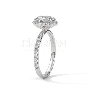 Anillo solitario de Plata de Ley 925 para mujer, superventas, claridad VVS mejorada, Diamante de moissanita de forma ovalada para bodas - Product Image 5