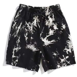 2024 nuevo diseño Tie Dye Shorts para hombres en tela de algodón 100% cordón cintura personalizado al por mayor nueva llegada ropa Casual - Product Image 2
