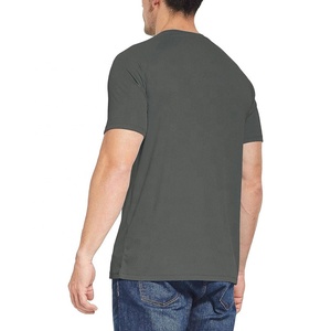 เสื้อยืดผ้านิ่มสำหรับผู้ชายเสื้อยืดสีพื้นทำจากโรงงานทนทานสวมใส่ง่ายปรับแต่งโลโก้ได้ตามต้องการ - Product Image 3