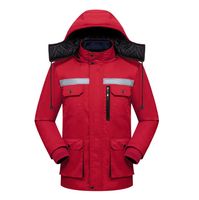 Chaqueta de Trabajo de Algodón Transpirable Ignífuga para Unisex, Uniforme de Seguridad de Alta Visibilidad con Detección de Agujas