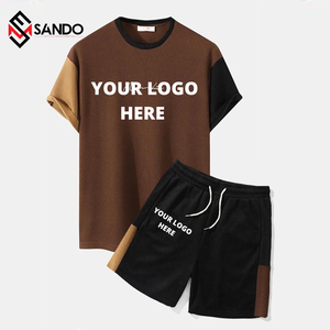 กางเกงขาสั้นออกกำลังกายสำหรับผู้ชายผ้าฝ้ายระบายอากาศพิมพ์ลายโลโก้ตามสั่งสำหรับฤดูร้อน - Product Image 2